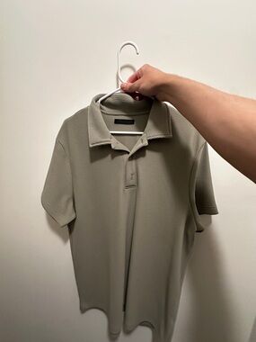 Boohoo Short Sleeve Polo in Olive Green